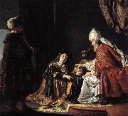VICTORS, Jan Hannah Giving Her Son Samuel to the Priest ar oil painting artist